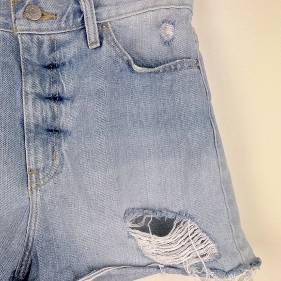 BDG Urban Outfitters | Girlfriend Distressed High-Rise Denim Jorts Shorts | 29 - Picture 7 of 13